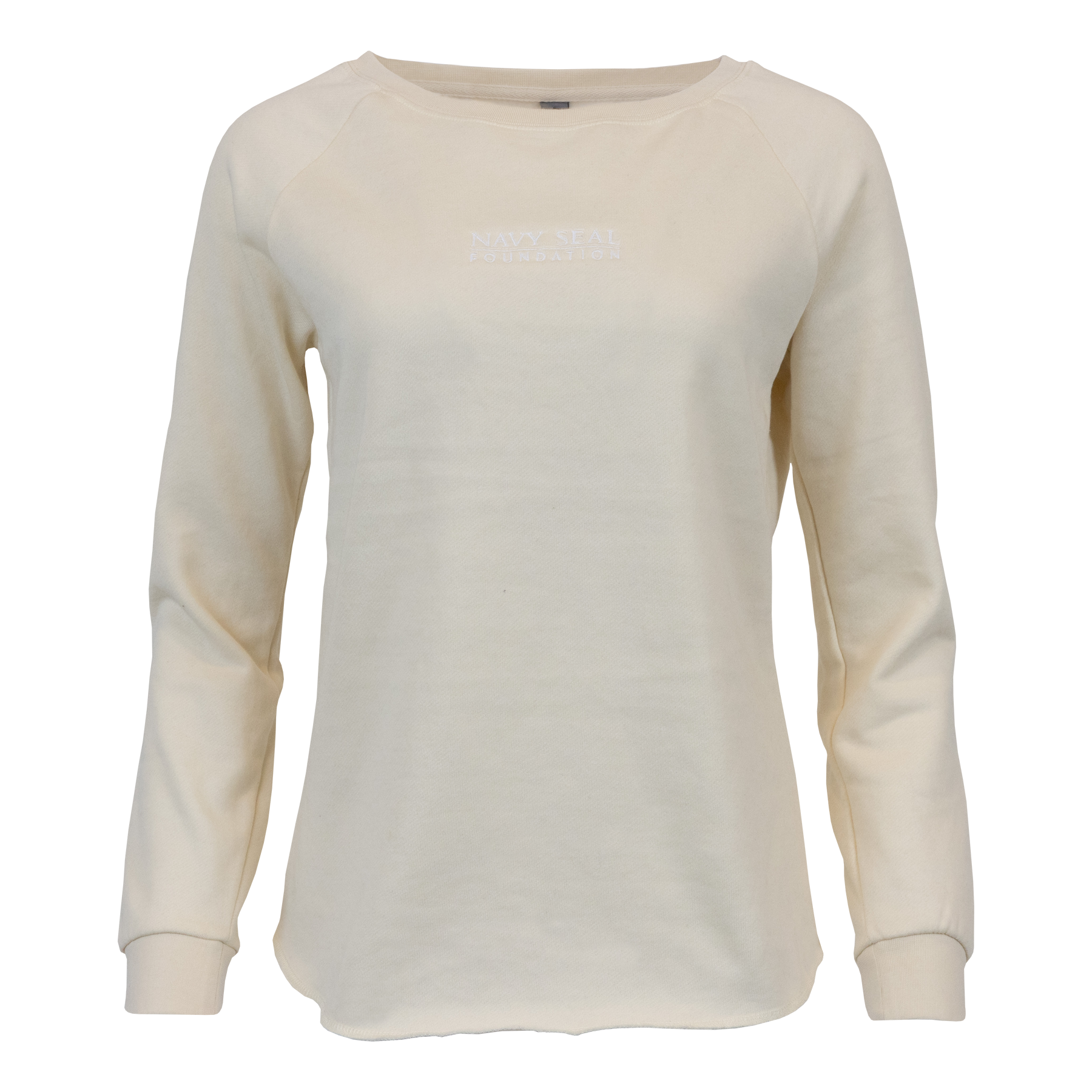Bone Crewneck Sweatshirt with "NAVY SEAL FOUNDATION" text on front